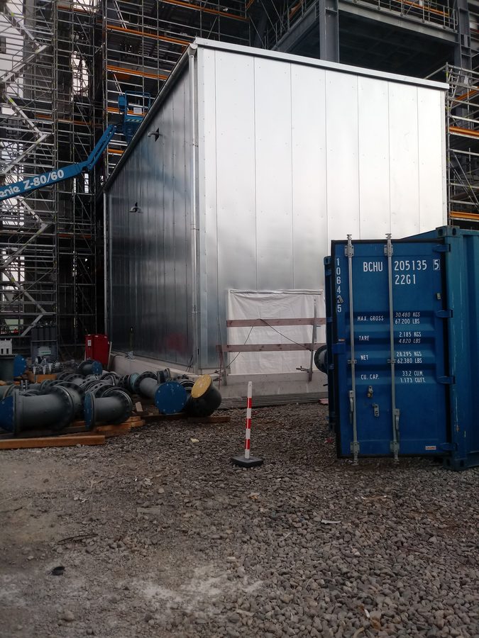 Schallschutzkabine mit Lüftungssystem